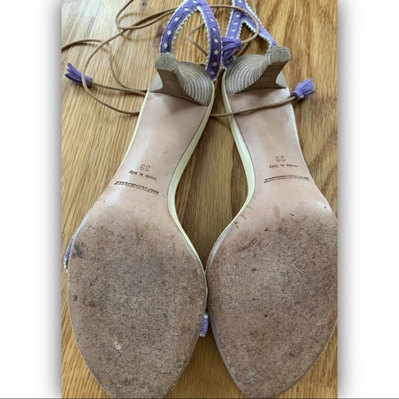 Authentic BURBERRY Suede Ankle-Tie Kitten Heel - Picture 9 of 9